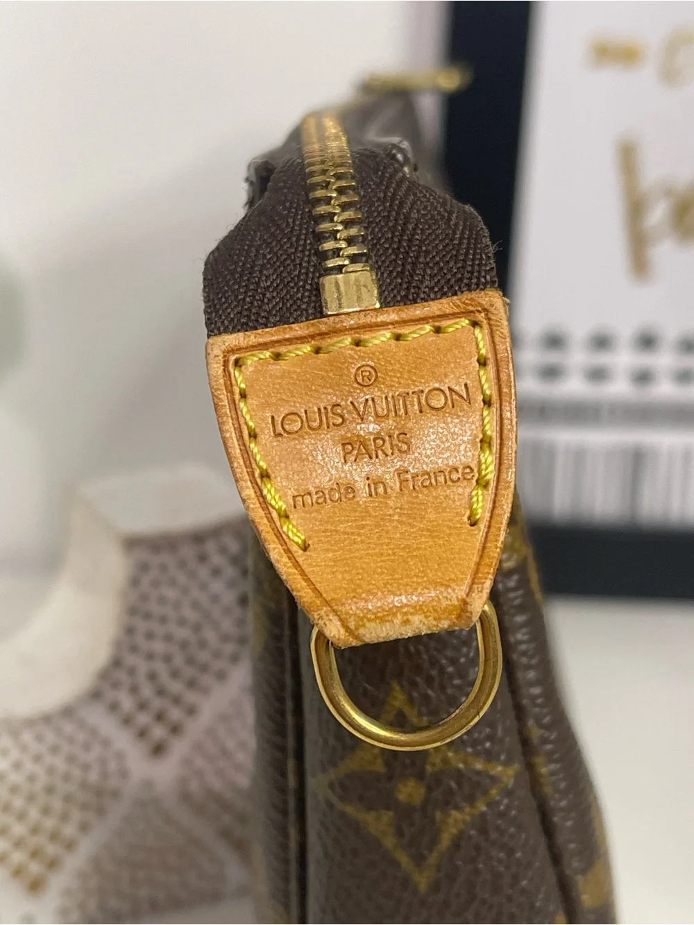 Louis Vuitton Monogram Canvas Pouch in Brown and Gold